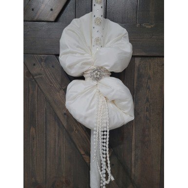 Pearls and Crystals Wedding Candles ~ Lambathes